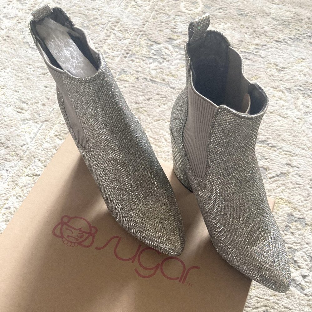 Silver Mesh Boot